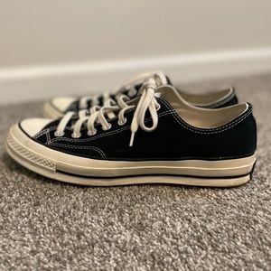 Converse Chuck Taylor 70 Low Mens Sz 9.5 Black and White